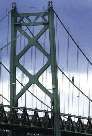 Flag on Bridge
